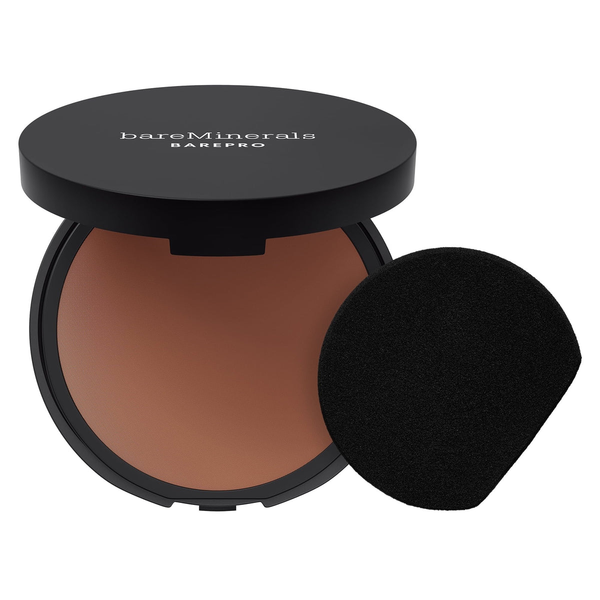 bareMinerals BAREPRO 24HR Skin Perfecting Talc-Free Matte Powder Foundation, Deep 55 Neutral