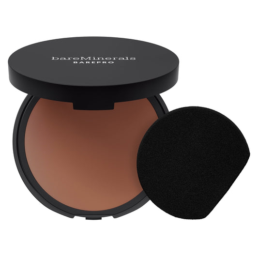 bareMinerals BAREPRO 24HR Skin Perfecting Talc-Free Matte Powder Foundation, Deep 55 Neutral