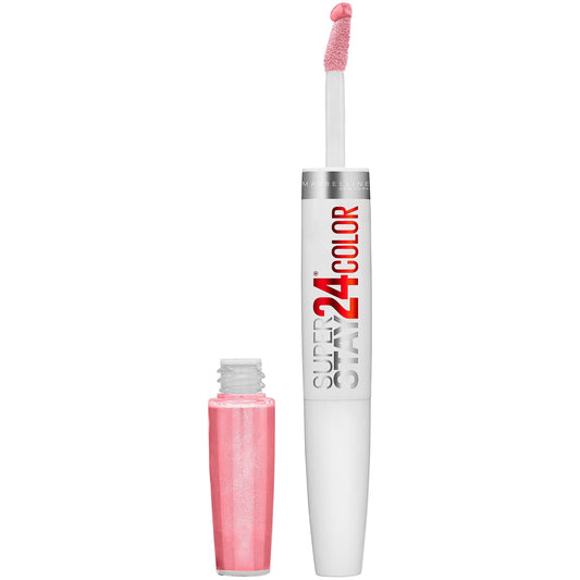 Maybelline Super Stay 24 2-Step Liquid Lipstick Makeup, So Pearly Pink, 1 kit