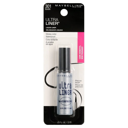 Maybelline Ultra Liner Waterproof Liquid Eyeliner, Black