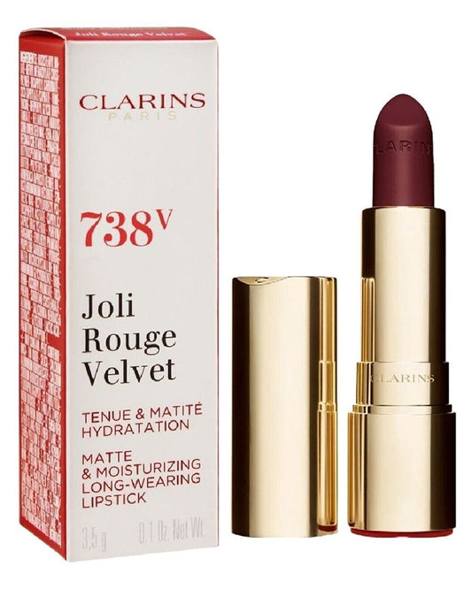 Clarins Joli Rouge Velvet Matte - 738v Royal Plum Lipstick