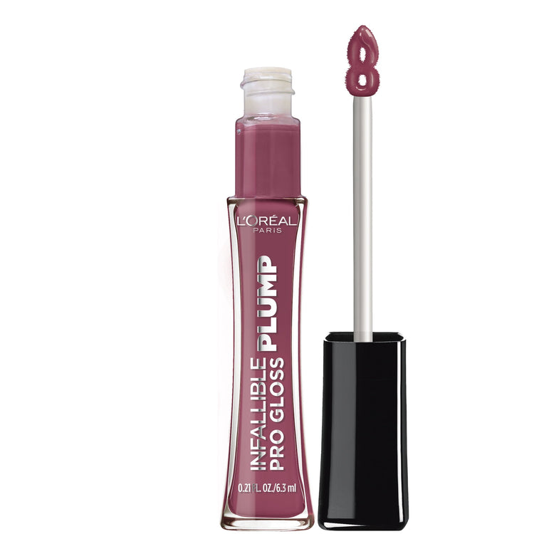 L'Oreal Paris Infallible Pro Gloss Plump Lip Gloss with Hyaluronic Acid, 608 True Berry